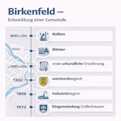 Birkenfeld im Enzkreis: Entwicklung von der Siedlung zur Gemeinde